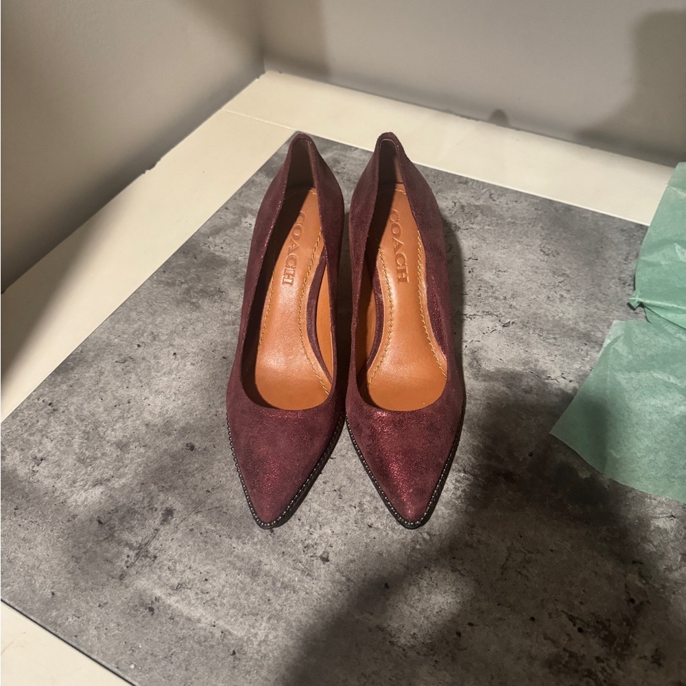 Coach Deep Burgundy Heels